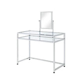 Coleen Chrome Finish Vanity Desk Model AC00666 By ACME Furniture
